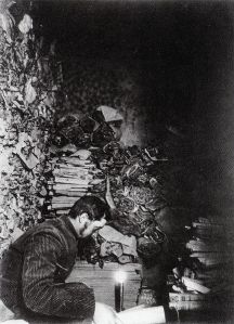 433px-pelliotcave2 Paul Pelliott, French sinologist, spent weeks reading through ancient manuscripts in the Library Cave in Dunhuang.