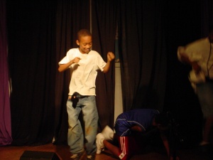 Lil Clarence shows some of htis moves