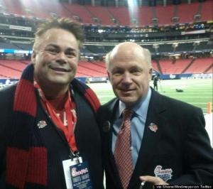 Shane Windmeyer and Dan Cathey at the Chick-Fil-A Bowl.